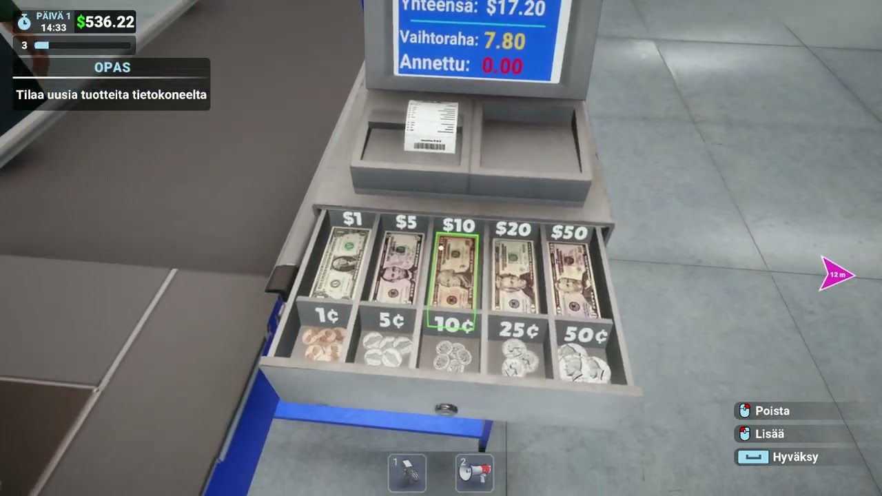 Megastore supermarket kokeilu video