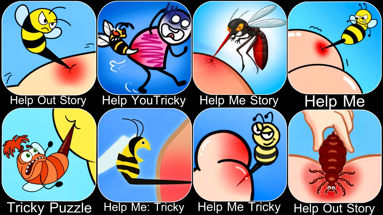 Help Me Tricky Puzzle,Help Me Tricky Story,Help Stickman Tricky puzzle VS Tricky Story,Help Me Brain
