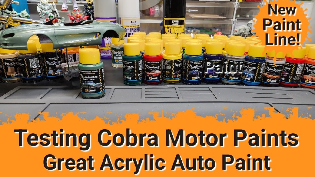 Testing Cobra Motor Paints By Ammo - Great Acrylic Paint Line