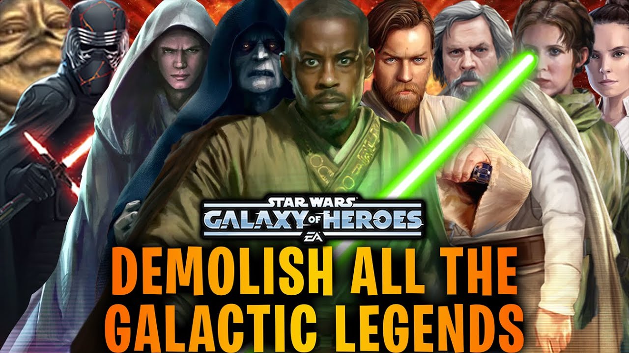 Kelleran Beq Demolishes ALL the Galactic Legends - Most Powerful Team in SWGoH History?