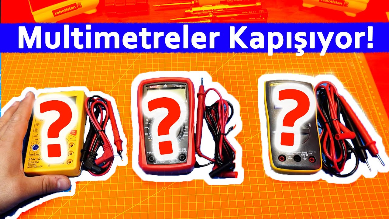 En İyi Multimetre Hangisi? Büyük VS! | Marxlow DT-830D | UNIT UT 33D+ | Fluke 106
