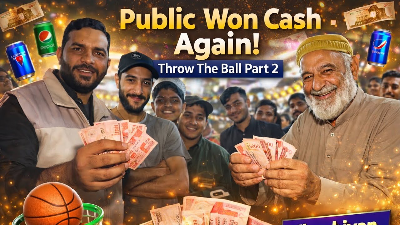 Public Won Cash Again! | Throw The Ball Part 2 | Khushiyan On Road