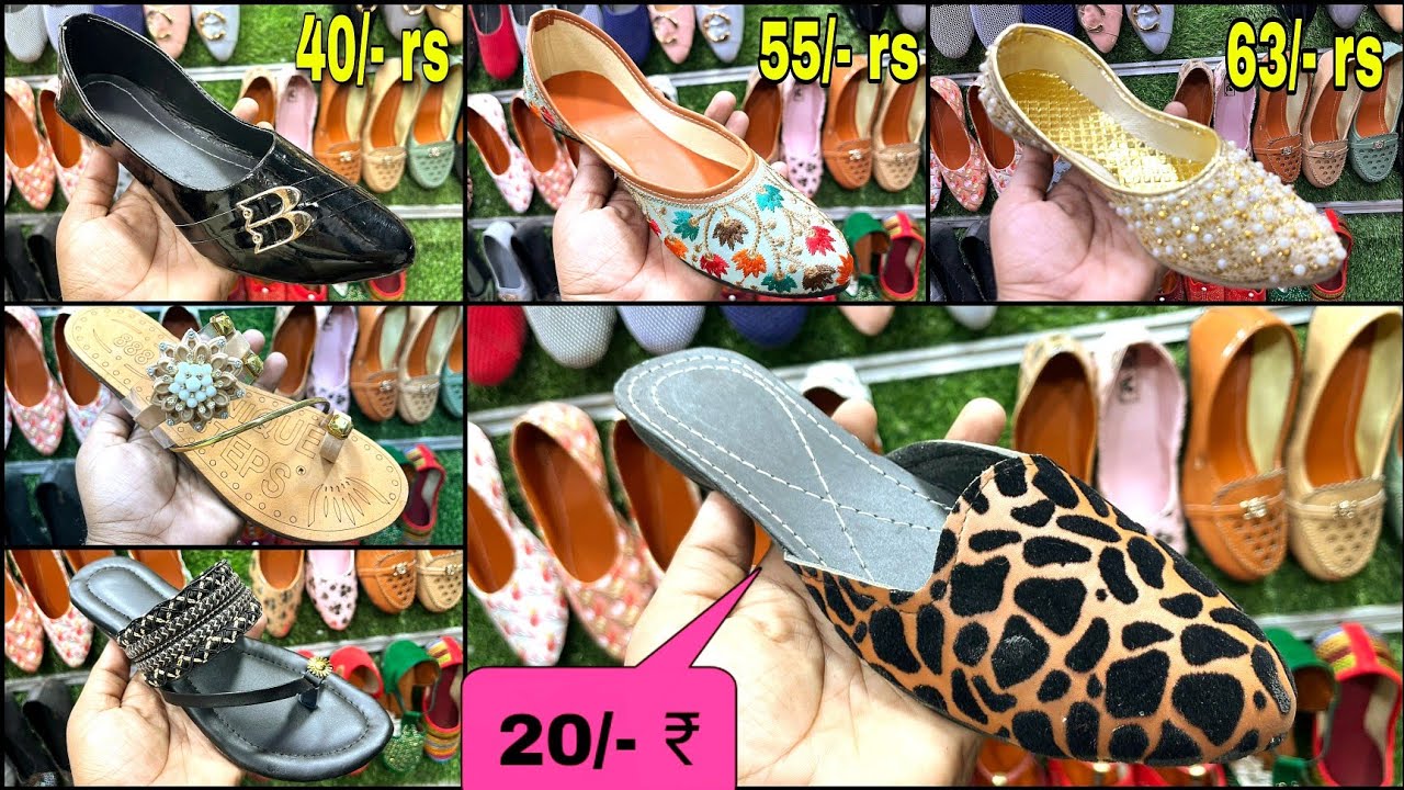 Cheaper than wholesale ladies footwear / unique steps ballimaran footwear wholesale market Delhi