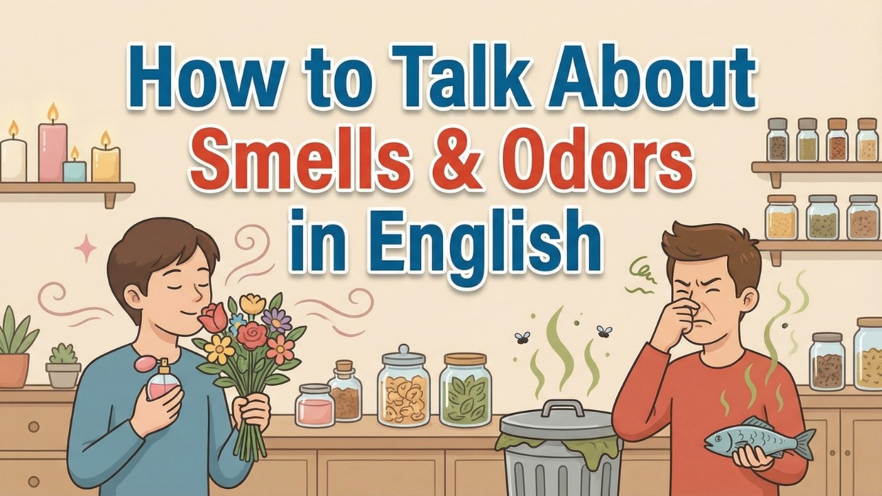 How to Talk About Smells & Odors in English | English Conversation Practice for Listening & Speaking