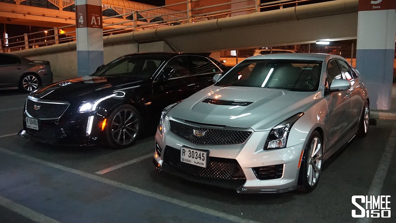 Collecting a Cadillac CTS-V and ATS-V in DUBAI! Plus FLAT TOUR!