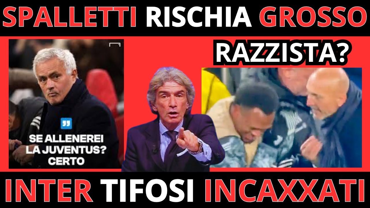 JUVENTUS: 😱VOLANO SCHIAFFONI, FURIA SPALLETTI// MOURINHO FA IMBESTIALIRE gli INTERISTI