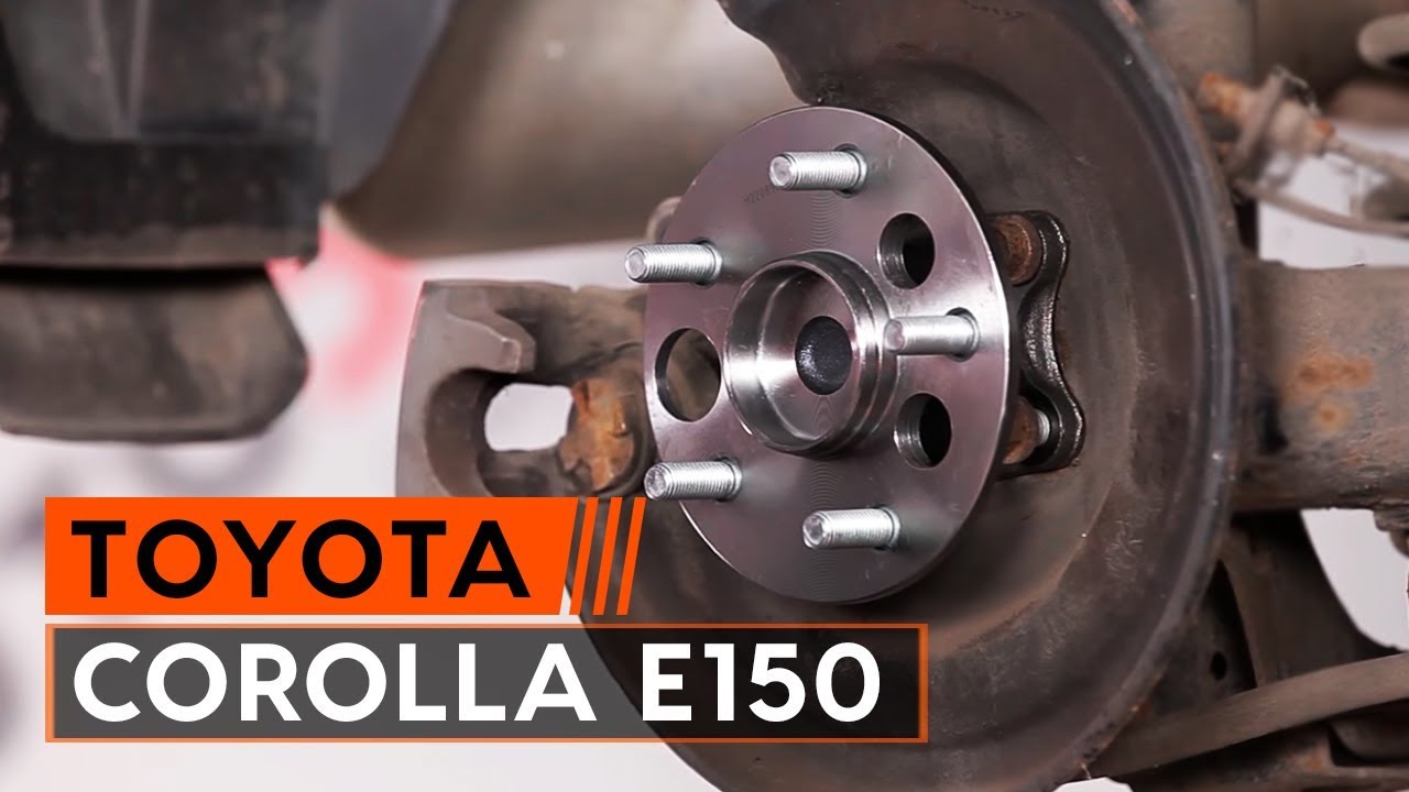 Wie TOYOTA СOROLLA E150 Limousine Radlager hinten wechseln[TUTORIAL AUTODOC]