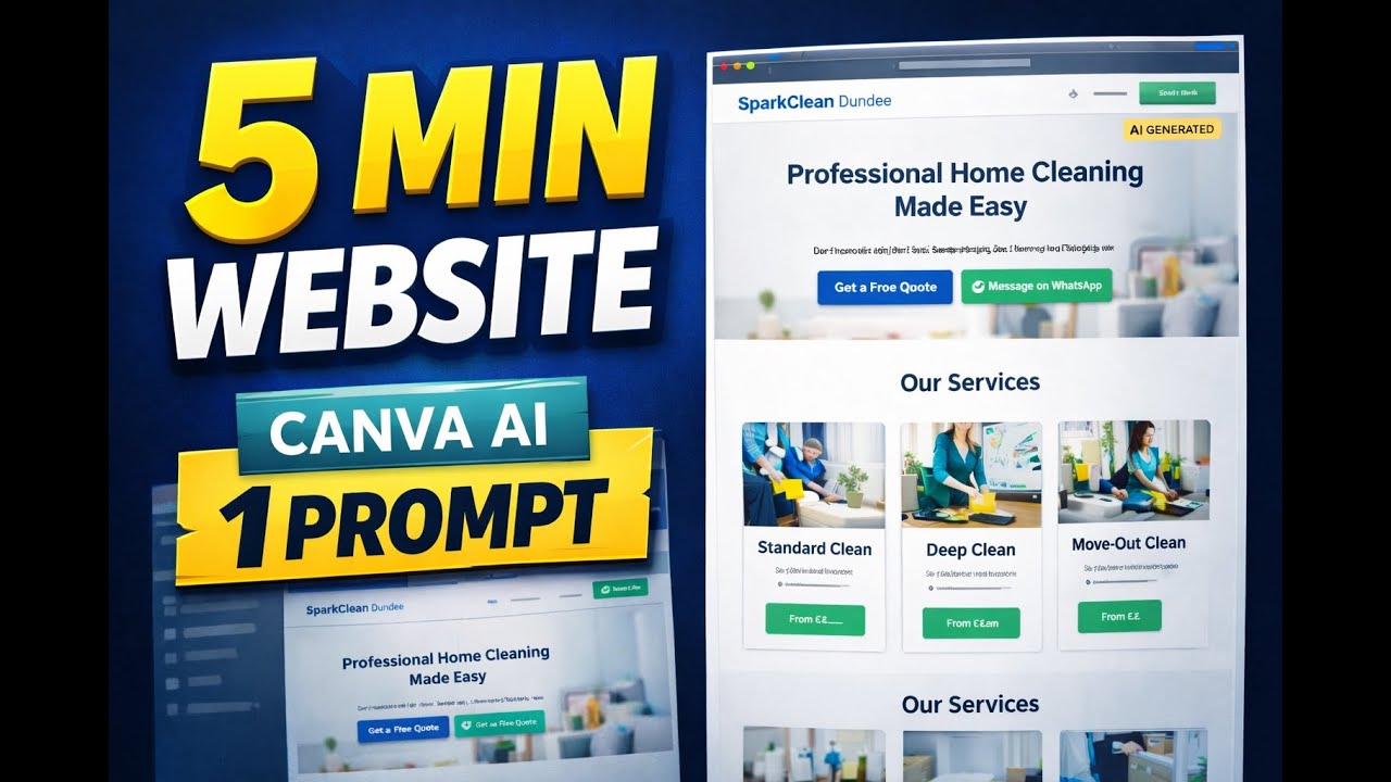 Build a Website in 5 Minutes Using ONE AI Prompt (No Coding)