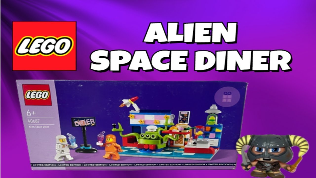 Best Milkshakes in the Galaxy! Lego Alien Space Diner GWP Set 40687 Speed Build