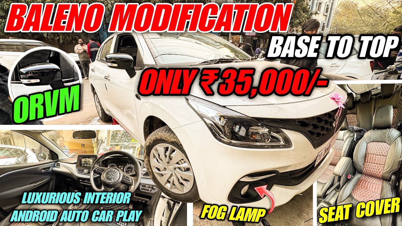 MARUTI BALENO BASE TO TOP MODIFIED | 2026 BALENO BASE MODEL | BALENO ACCESSORIES WITH PRICING - WOW!
