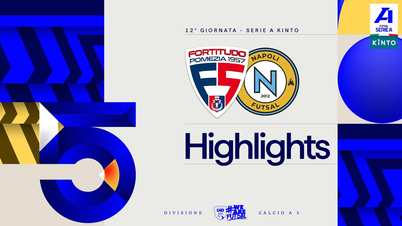 Fortitudo Pomezia-Napoli Futsal 2-2 | Gol e highlights | 12ª giornata | Serie A KINTO 2025/2026