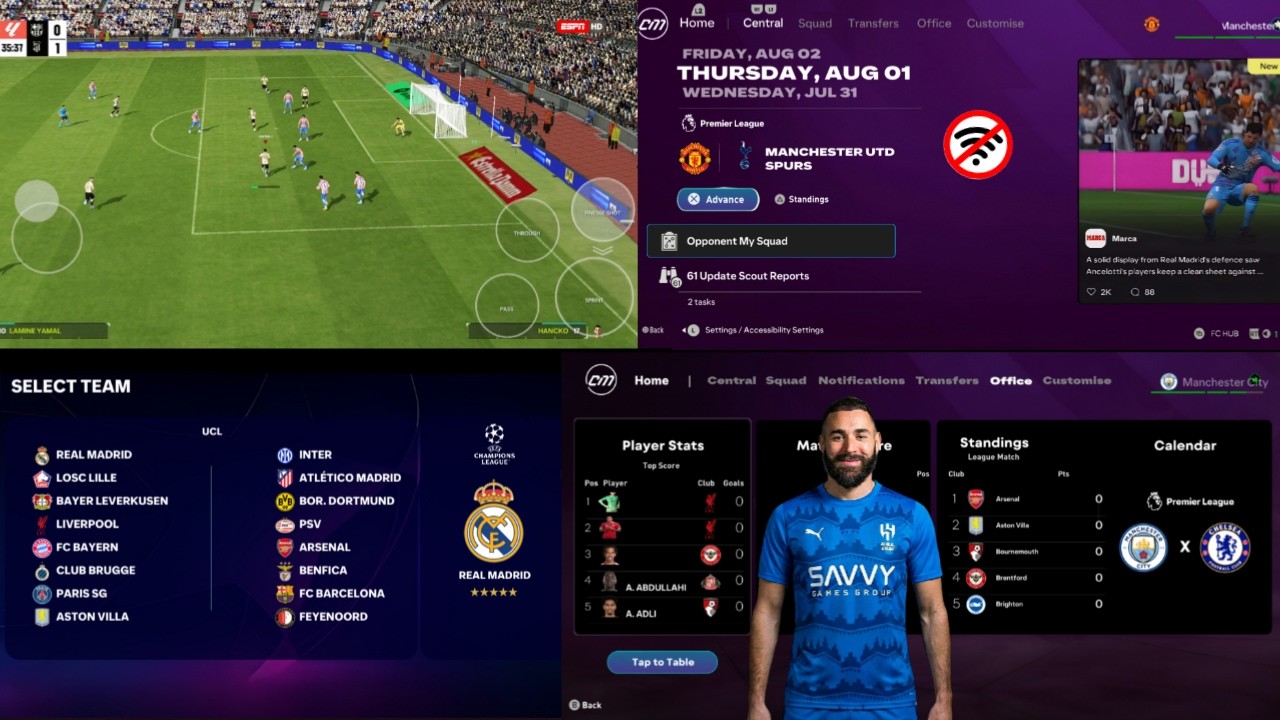 FIFA 16 MOBILE MOD EA FC 26 ANDROID OFFLINE CAREER MODE NEW FACES FORMS TRANSFERS 26/27 PS5 GRAPHICS
