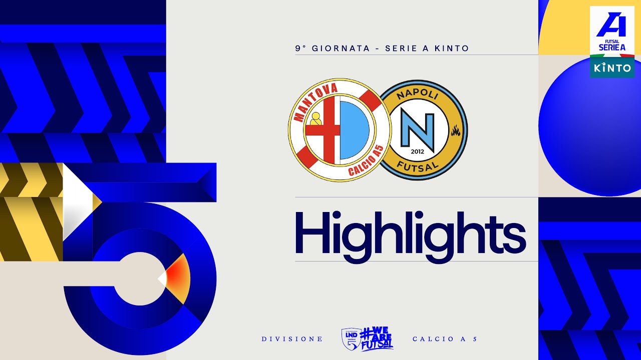 Saviatesta Mantova-Napoli Futsal 4-5 | Gol e highlights | 9ª giornata | Serie A KINTO 2025/2026