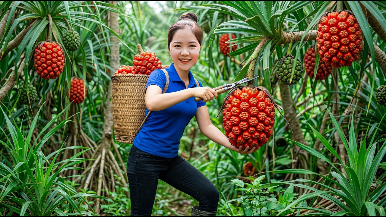 Harvesting 1000+KG of Giant Wild Sea PINEAPPLES &ndash; Hidden Treasures of the Forest