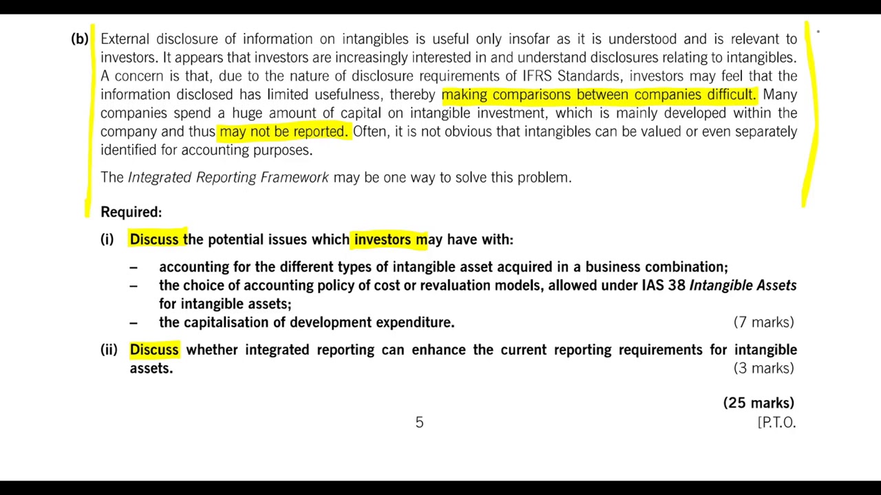 SBR September 2018 debrief question 3