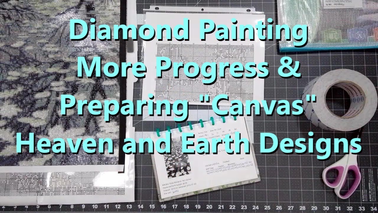 Diamond Painting - Preparing "Canvas" - HAED Cross Stitch Conversion