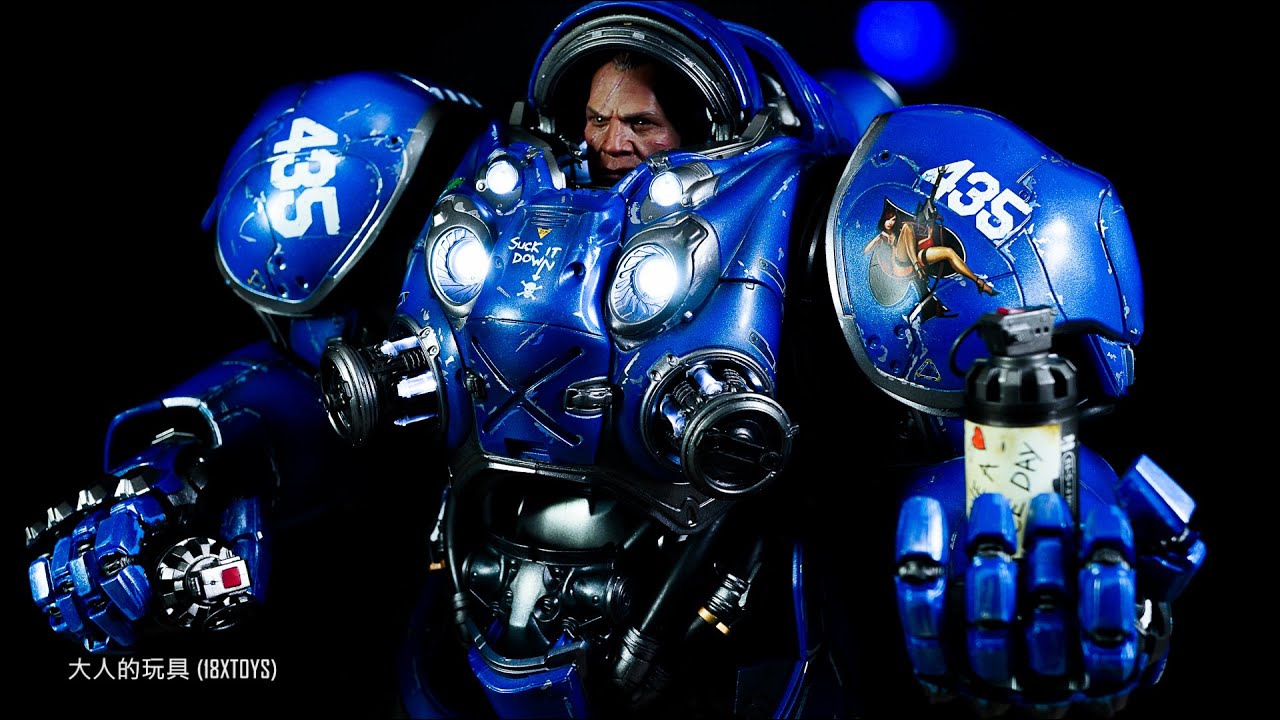 SIDESHOW #100213 Starcraft II Tychus 星海爭霸 太空陸戰隊 泰科斯 芬利 1/6可動人偶 開箱