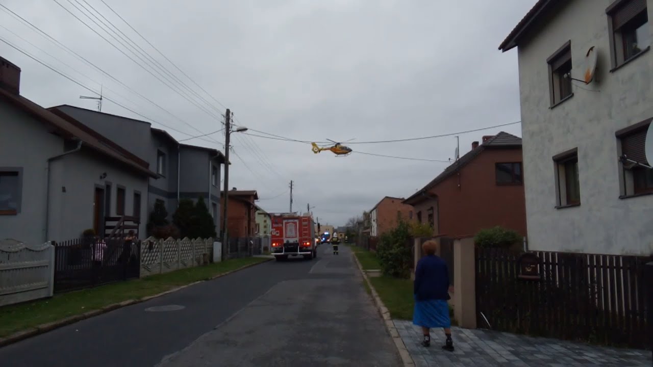 Reportaż z tragicznej akcji ratunkowej w Rusinowicach, w akcji helikopter ratunkowy LPR!