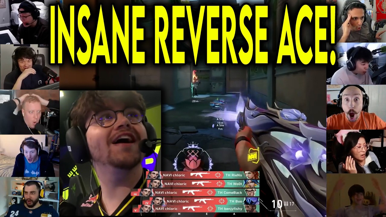 Valorant Streamers React To NAVI chloric HITTING THE CRAZIEST 1v5 CLUTCH Against TH In VCT