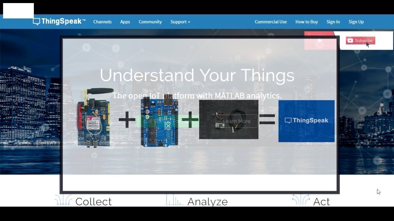 ✅ IoT: Subir datos temperatura con SIM900 a thingspeak