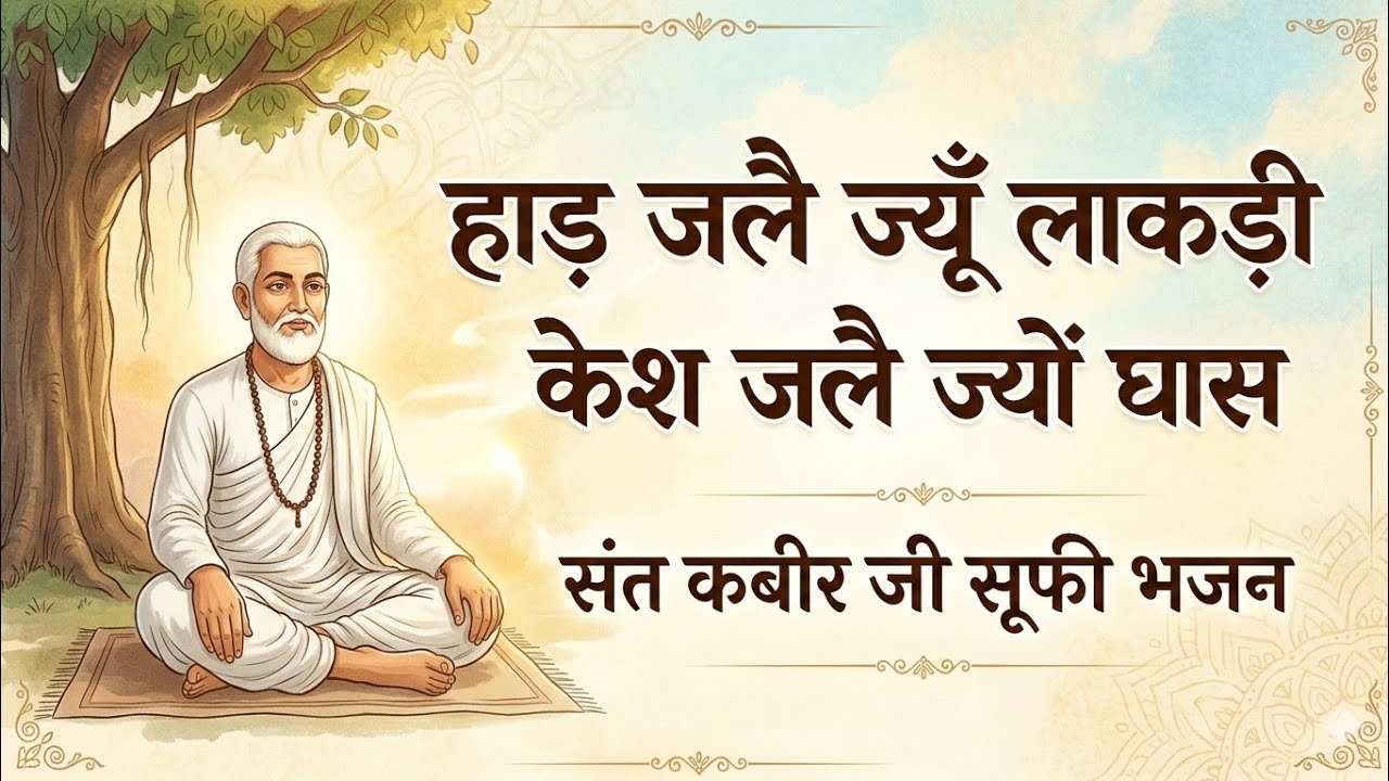 हाड़ जलै ज्यूँ लाकड़ी | Kabir Sufi Folk Bhajan | Spiritual Bhakti Song 🔥🙏