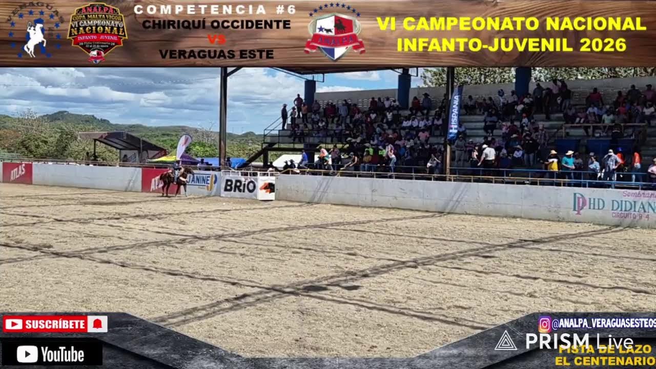 🪢Veraguas Este 🆚 Ch. Occidente / VI Campeonato Nacional Infanto-Juvenil ANALPA 2026