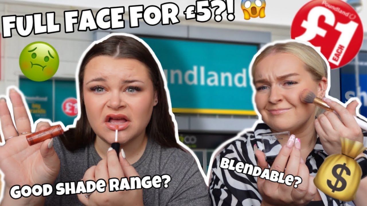 TESTING POUNDLAND MAKEUP!? £1 A PRODUCT!? FULL FACE OF FIRST IMPRESSIONS