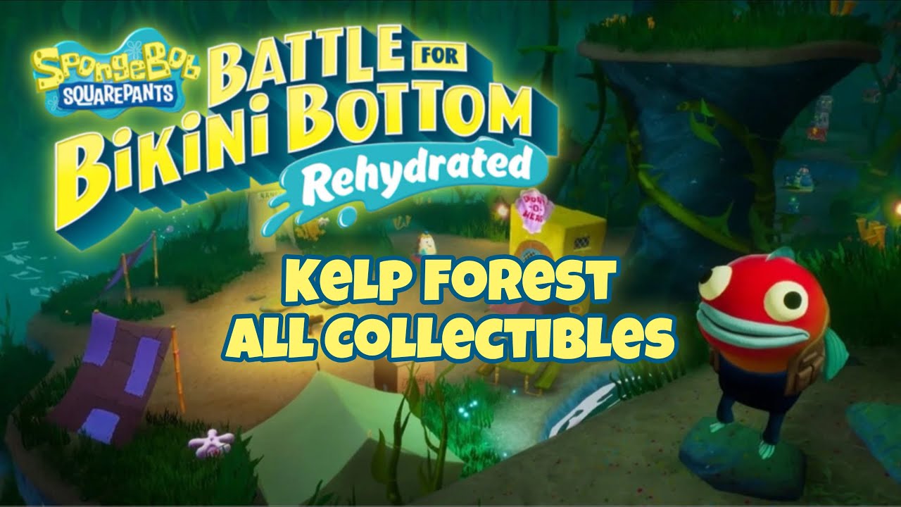 Kelp Forest 100% Walkthrough | All Campers, Crystals, Socks & Spatulas | BFBB Rehydrated