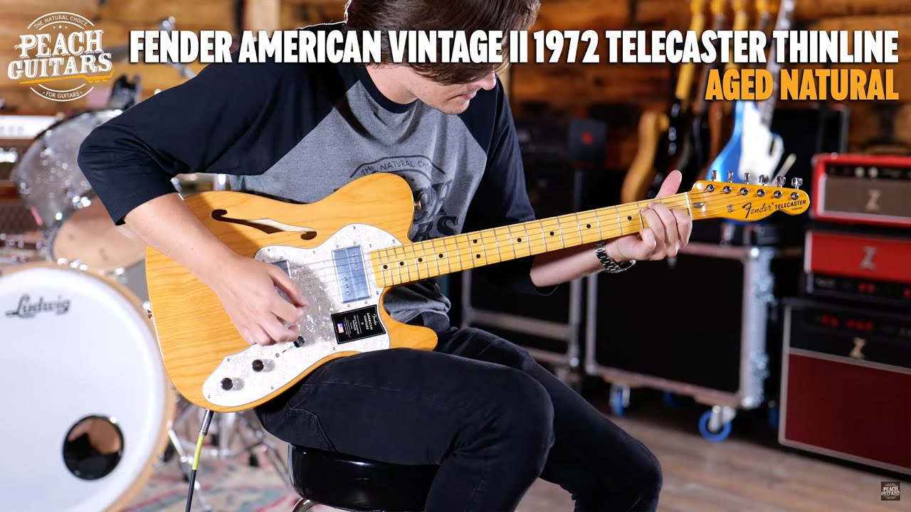 No Talking...Just Tones | Fender American Vintage II 1972 Telecaster Thinline | Aged Natural