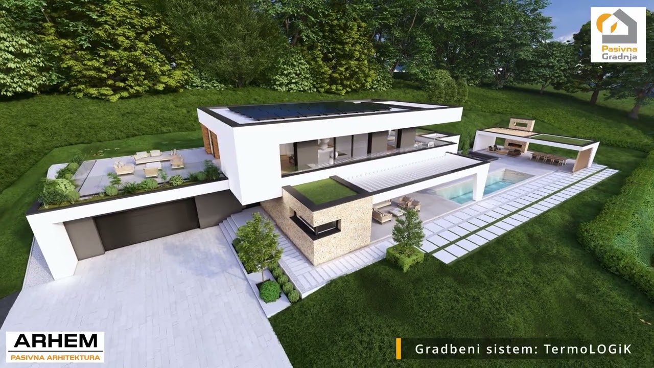 Pasivna hiša Ru -  Arhem.si in PasivnaGradnja.si - dnevni 7 #pasivnahiša #gradnja #ljubljana