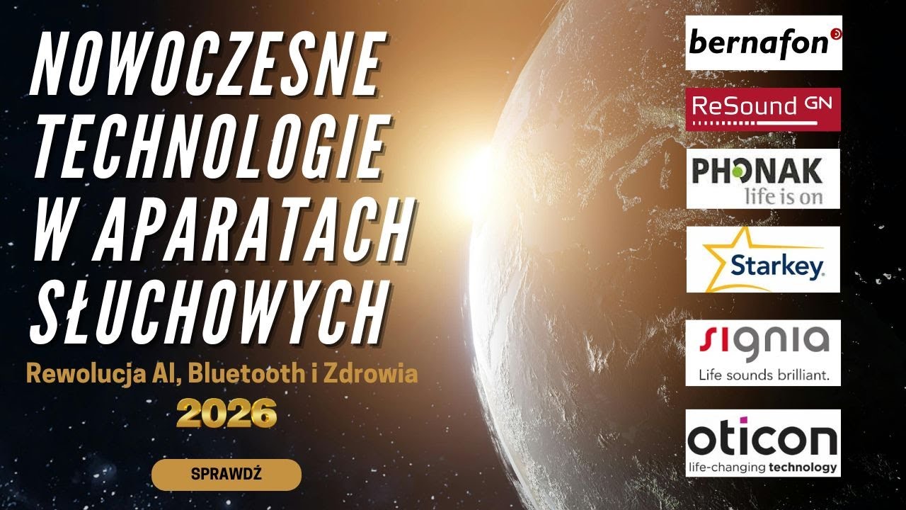 Nowoczesne technologie w aparatach słuchowych — Rewolucja AI, Bluetooth i zdrowia