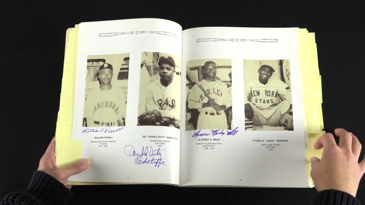 Lot 111, Negro League Legends Album (152 Signatures)