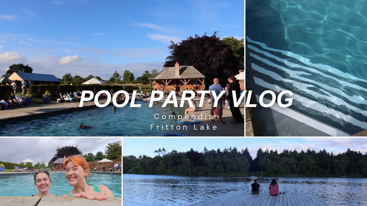 pool party vlog ! A day at Fritton lake with Compendia