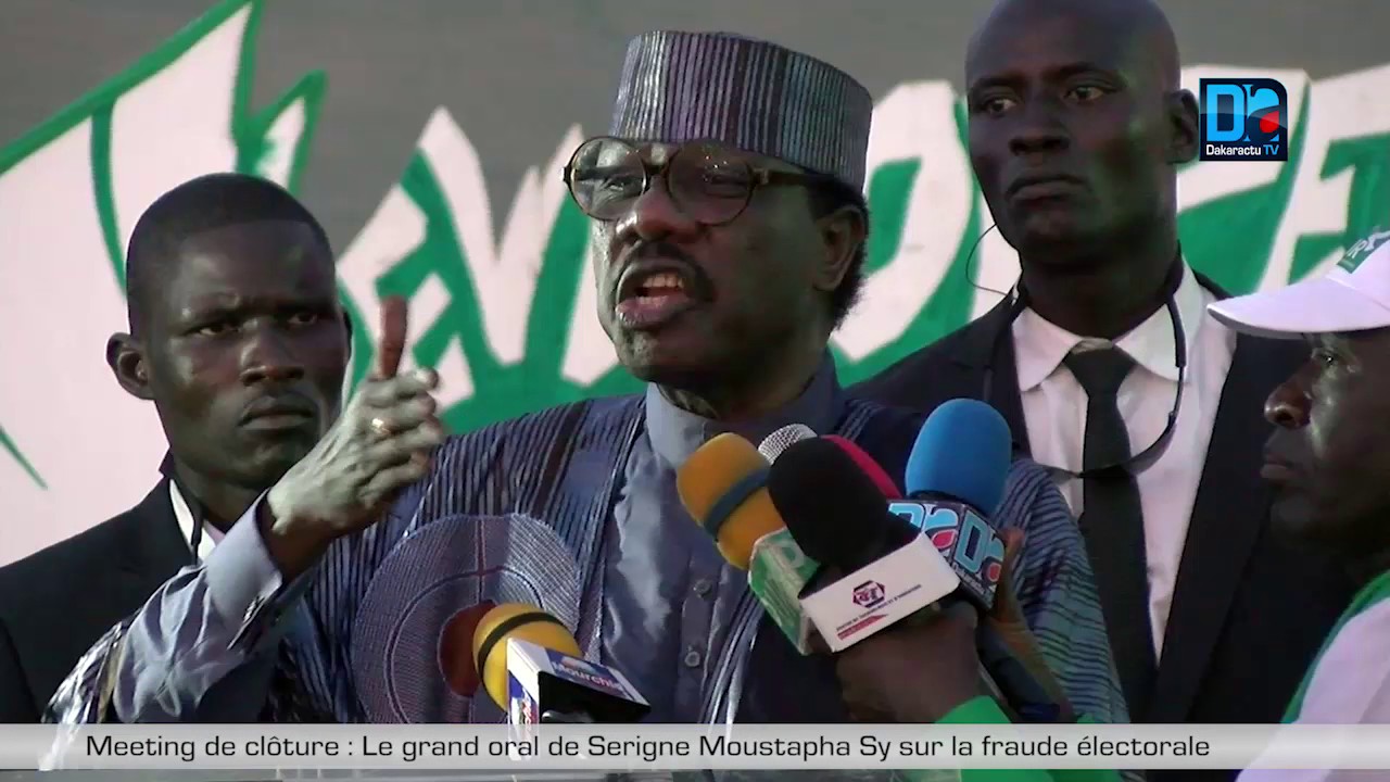 Meeting de clôture : Le grand oral de Serigne Moustapha Sy sur la fraude électorale