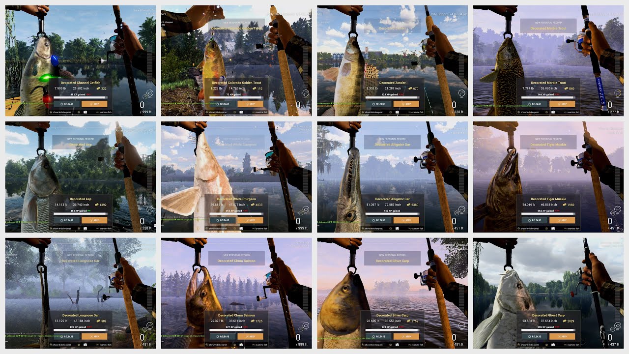 All Decorated Fish - After Completing The Christmas Holiday Event Missions Guide - Fishing Planet
