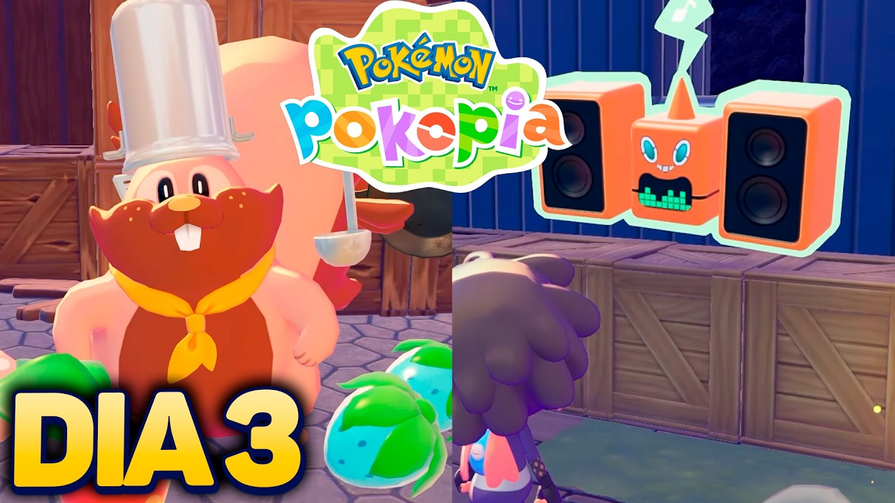 REFAZENDO OS TRILHOS E A COZINHA COM O CHEF GREEDENT - Pokémon Pokopia (Dia 3)