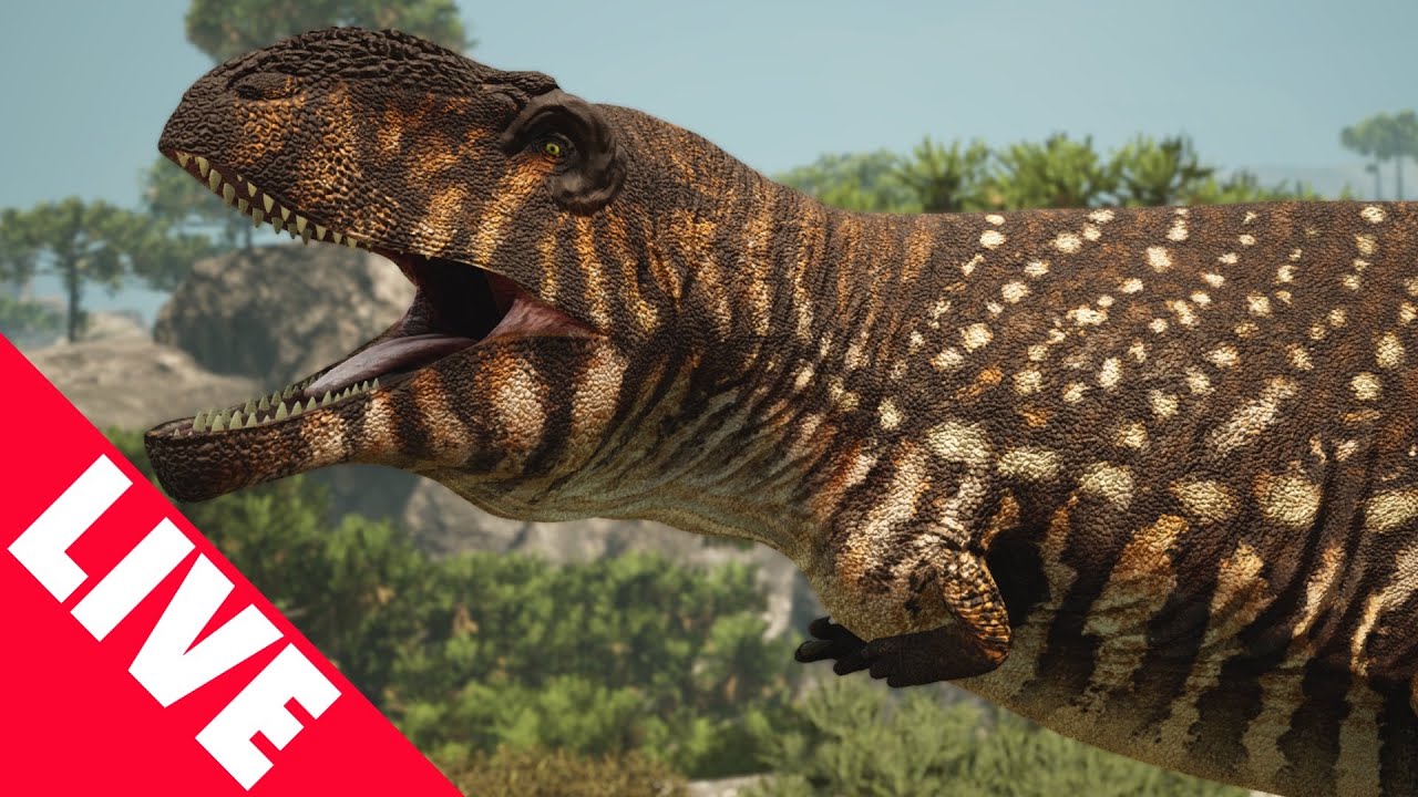 NEW CARCHARODONTOSAURUS MOD IN PATH OF TITANS!!! Path of Titans Livestream