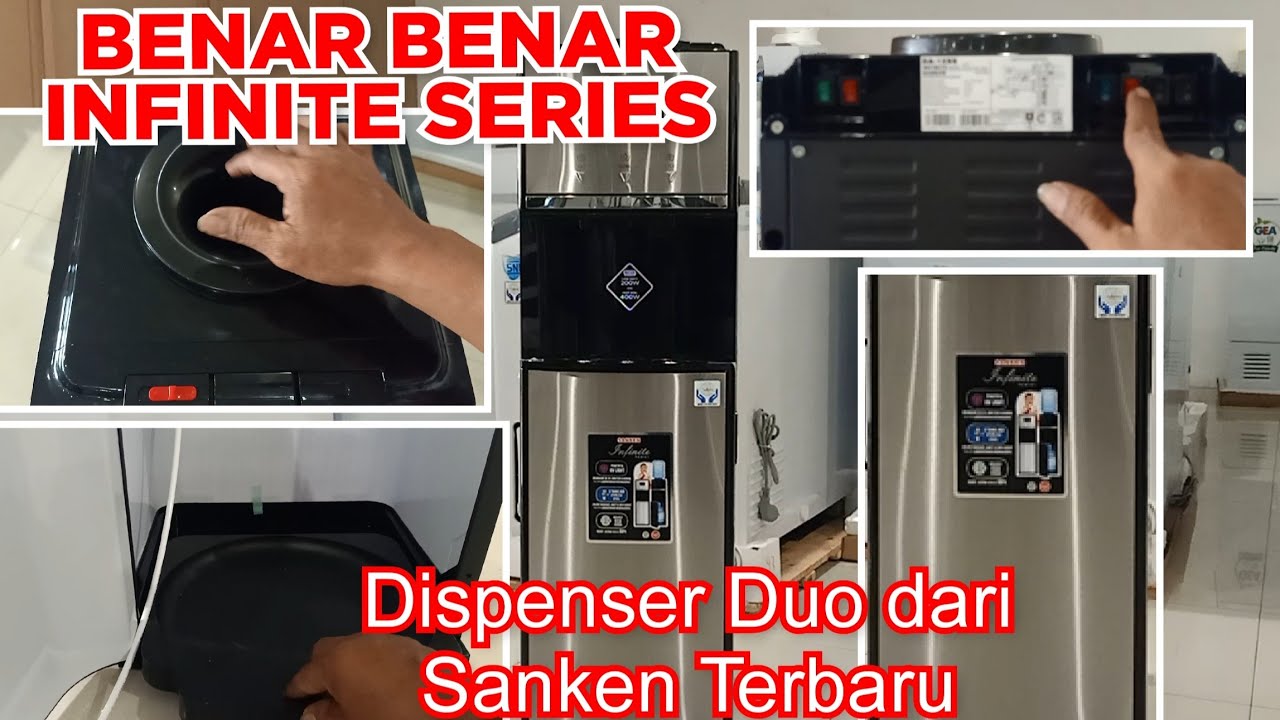 Review Dispenser Galon Atas Bawah Sanken Terbaru DA15 SS Lengkap dan Keren Lagi