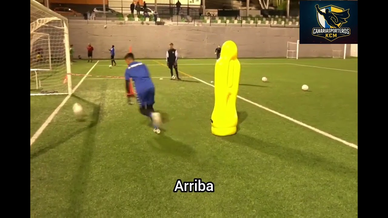 Entrenamientos de porteros trabajo de salida lateral con repliegues y coordinación futbol 11