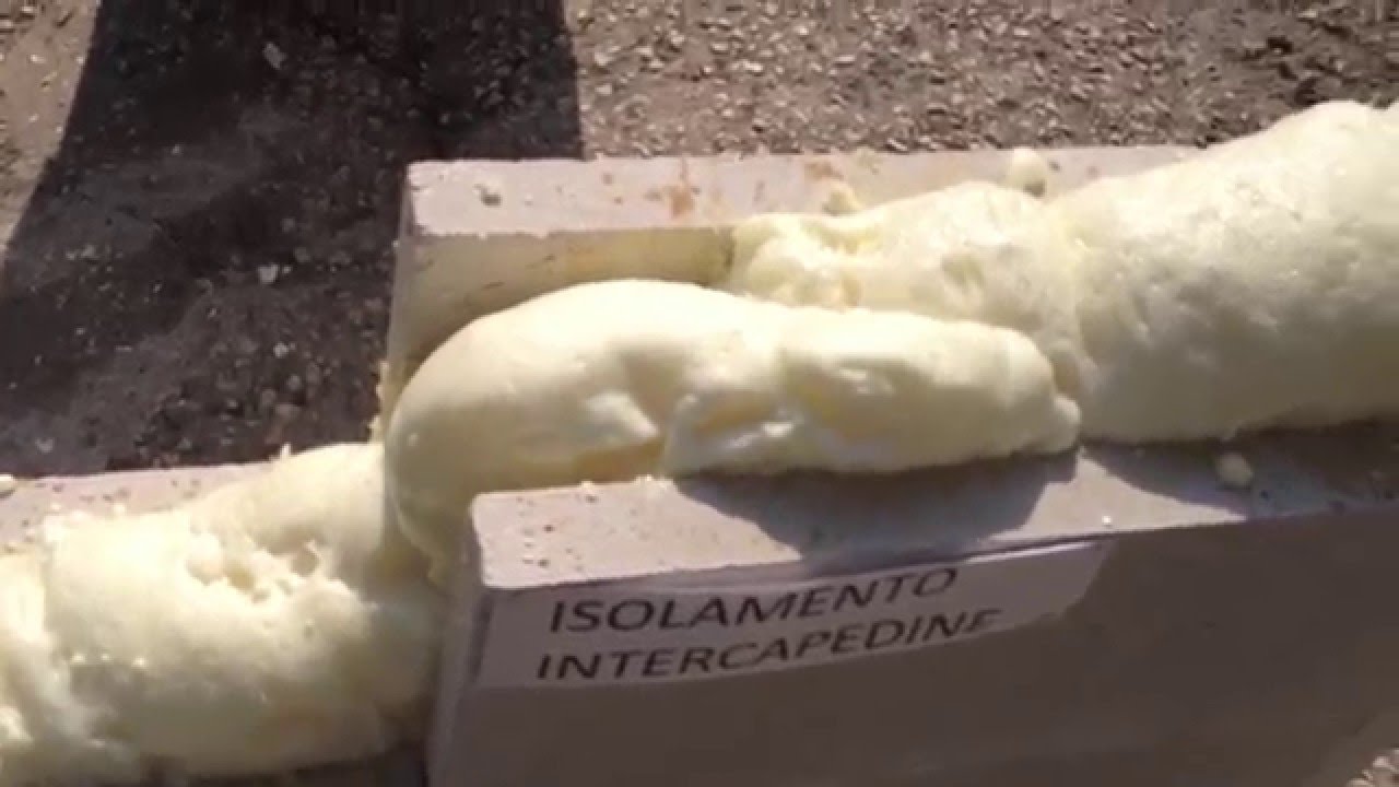 Isolamento termico intercapedine colata di poliuretano. INTPOLIURETANI