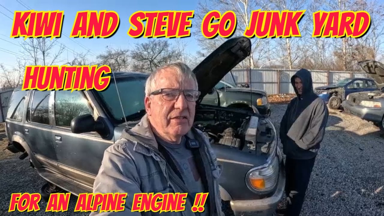 Киви и Стив отправляются на свалку в поисках двигателя Alpine!!!