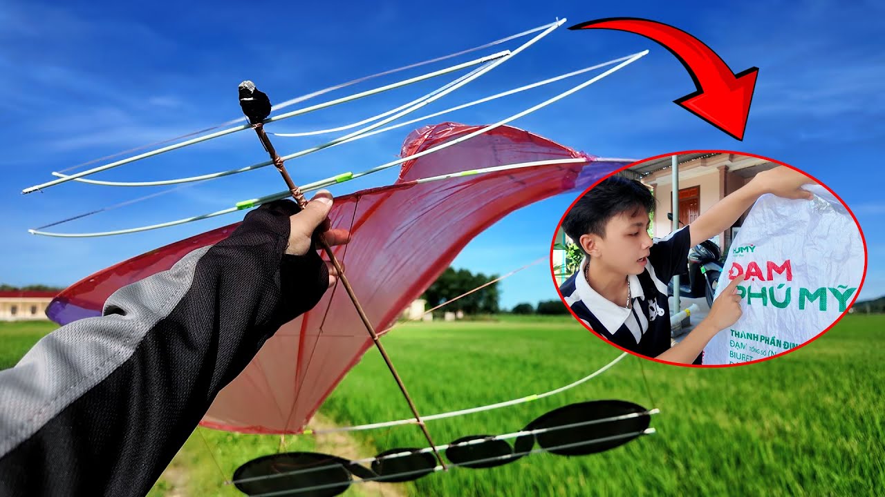 Cách Làm Mòng Diều Bằng Bao Bì Gắn Lên Diều Thửng Và Cái Kết