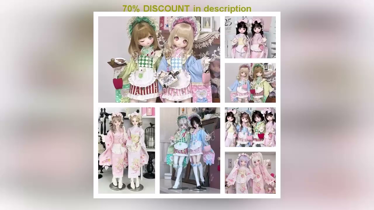 A must-have product! BJD Doll Clothes For 1/4 MSD MDD Doll Accessories 1/6 Yosd Skirt Set Doll Dre