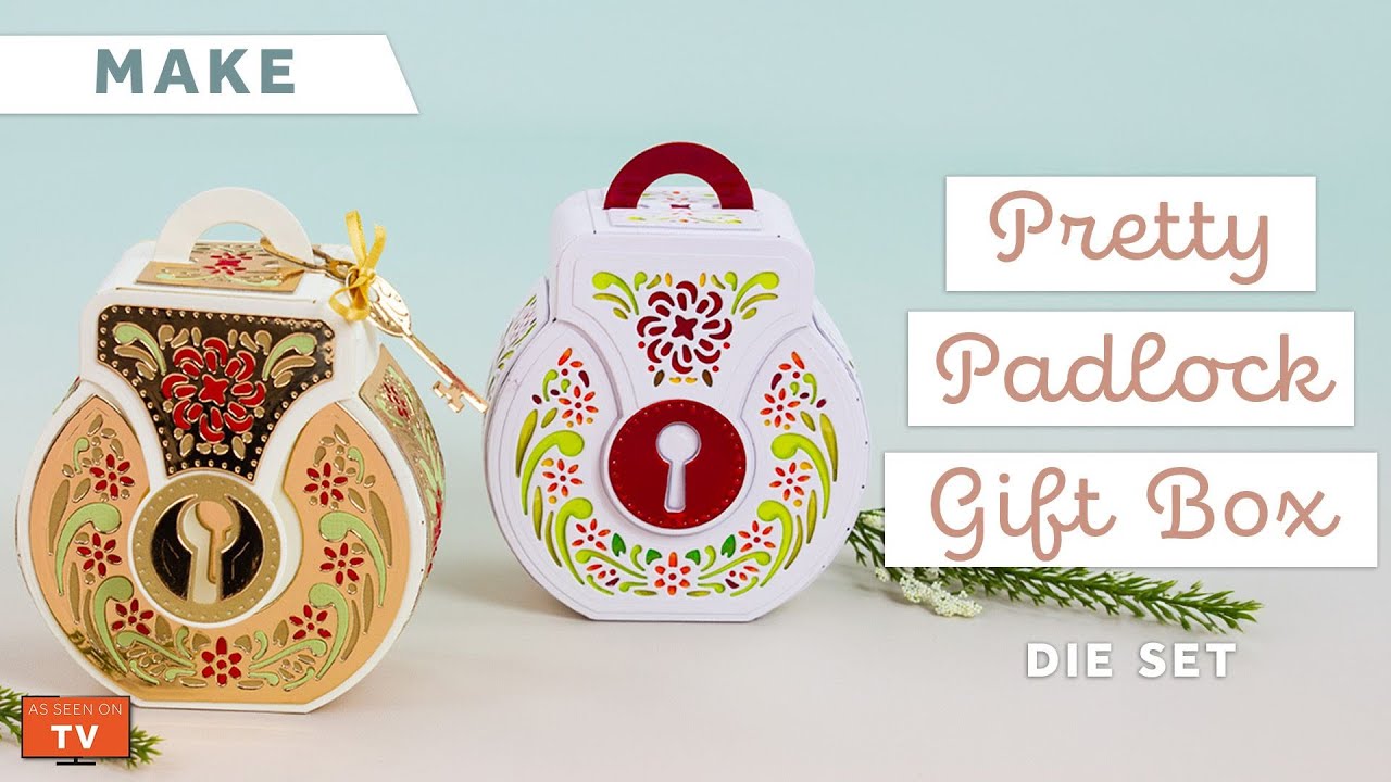 Karen Demonstrates How to Assemble the Pretty Padlock Gift Box | Tonic Studios