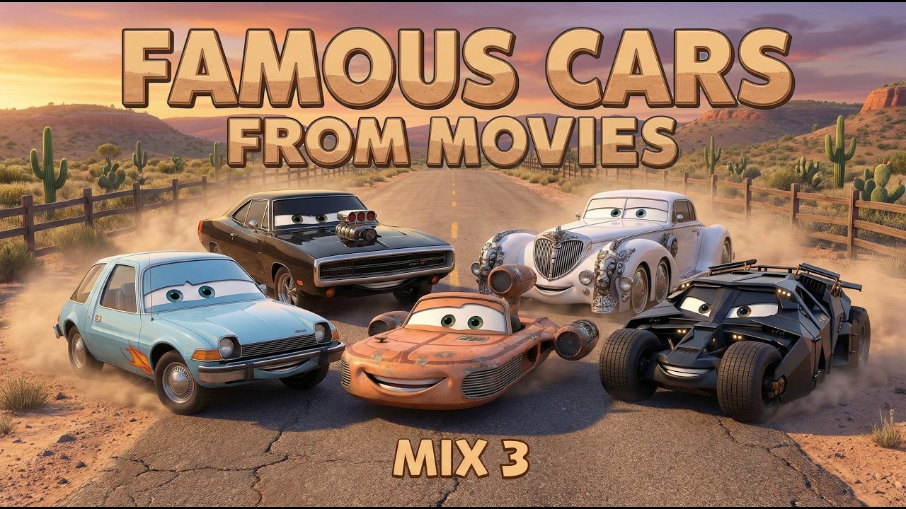 Famous Cars from Movies Mix 3