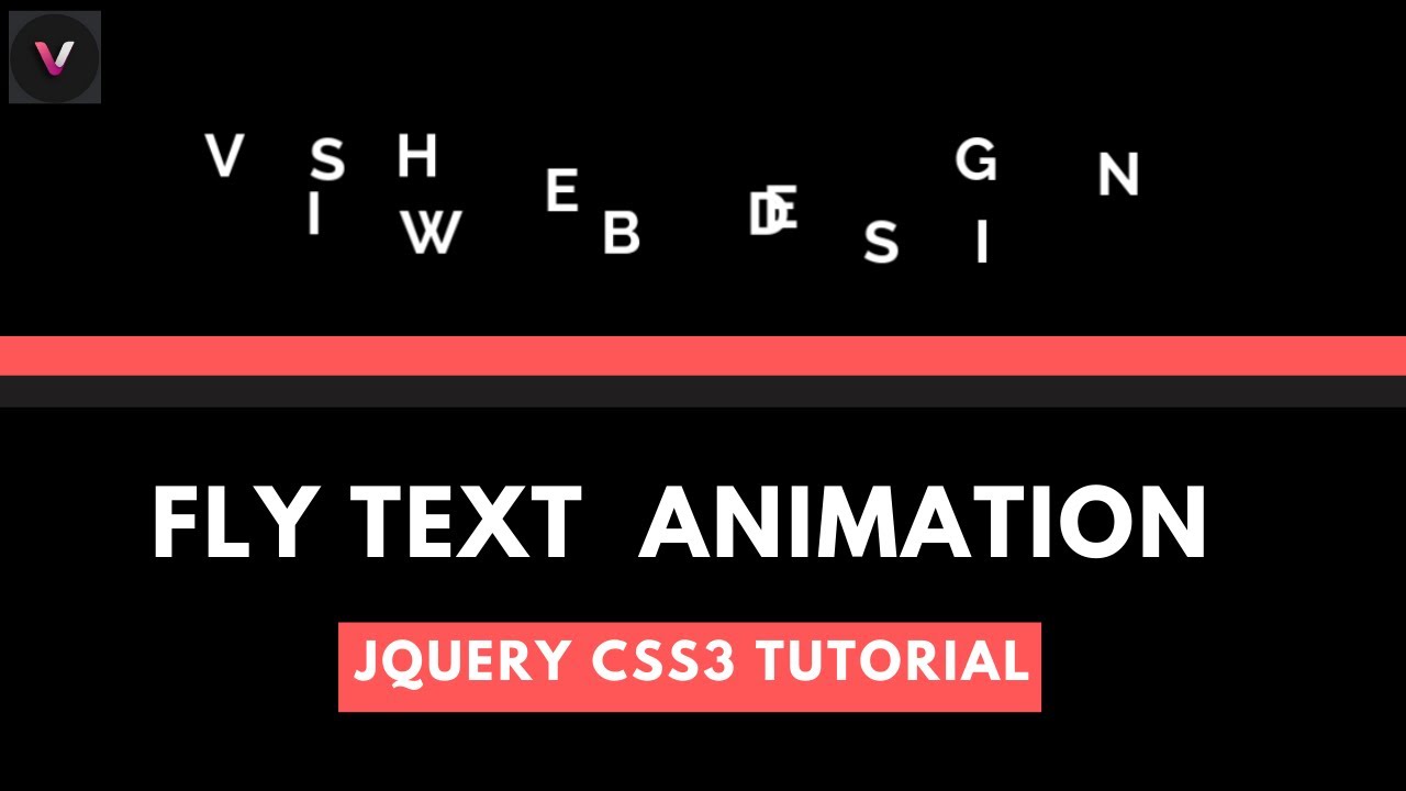 Flying Text Animation Effects using CSS & Anime.js l Website Animation