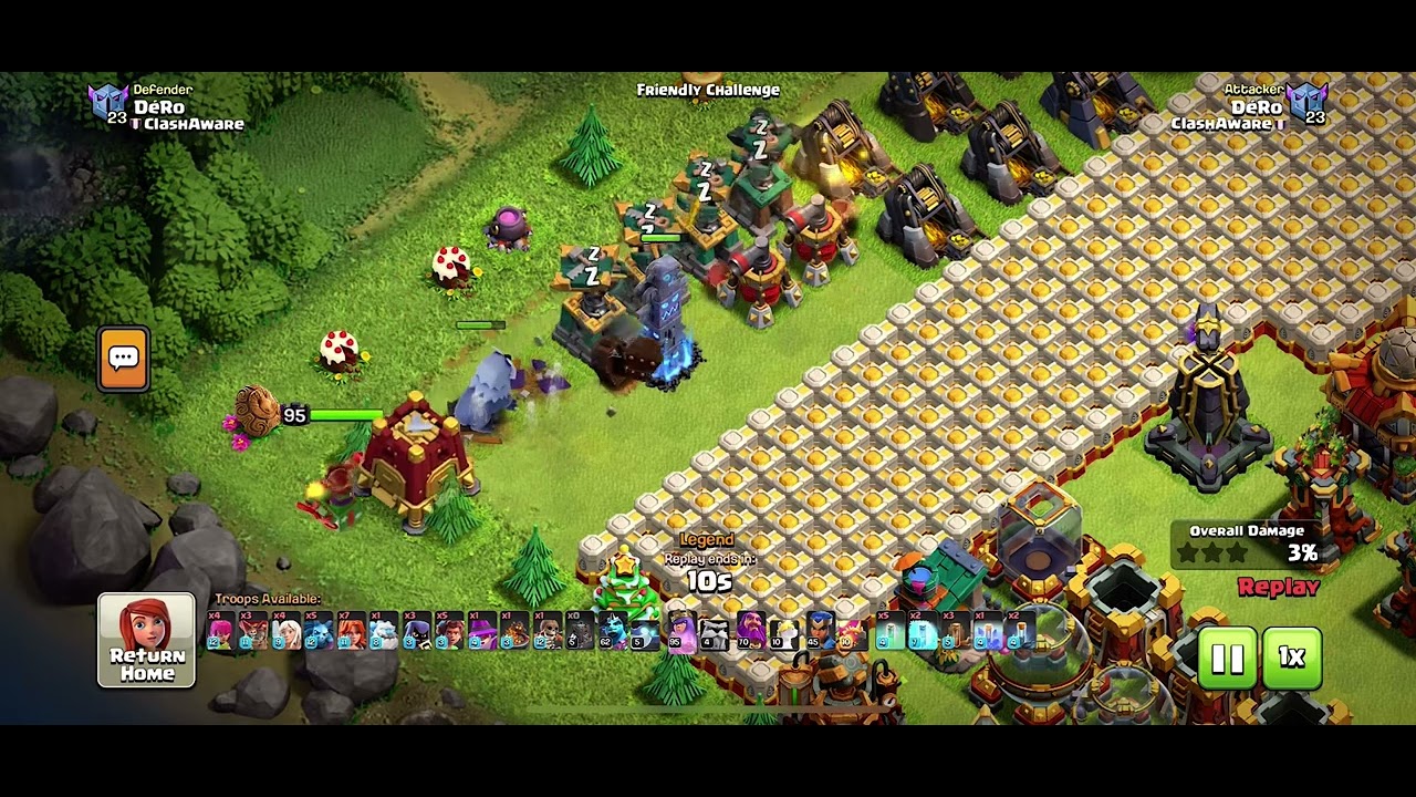 Air sweeper pushes ground troops with totem spell 