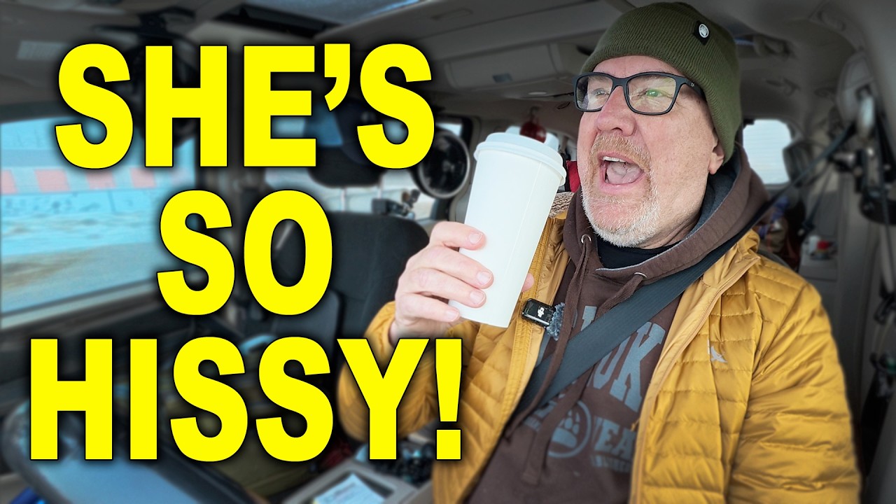 Driving Home On a Foggy Morning With a Latte