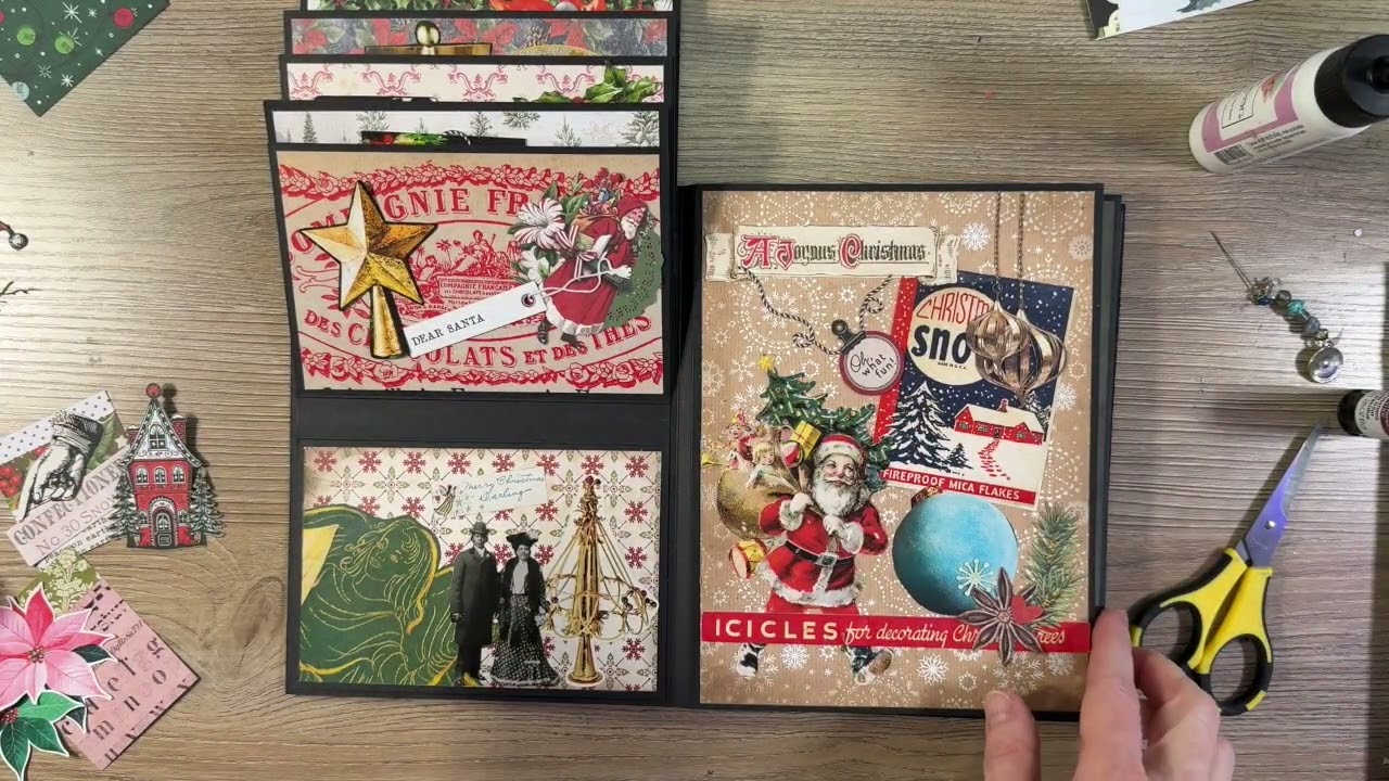 Мы закончили?! Возможно. Это наш #рождественский #скрапбук! Вперед! 🎄🎅
