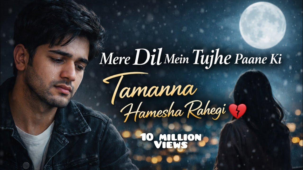 Mere Dil Mein Tujhe Paane Ki Tamanna Hamesha Rahegi 💔 | Sad Urdu Song 